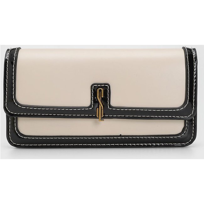 Bolsa Transversal Santa Lolla Alça Ajustável Off-White