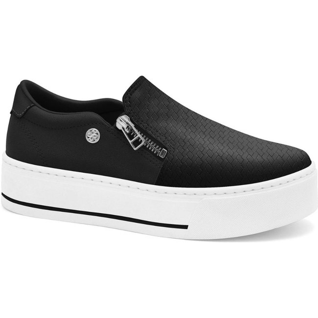 Tênis Feminino Slip On Sola Alta Preto Ramarim 2697101-4