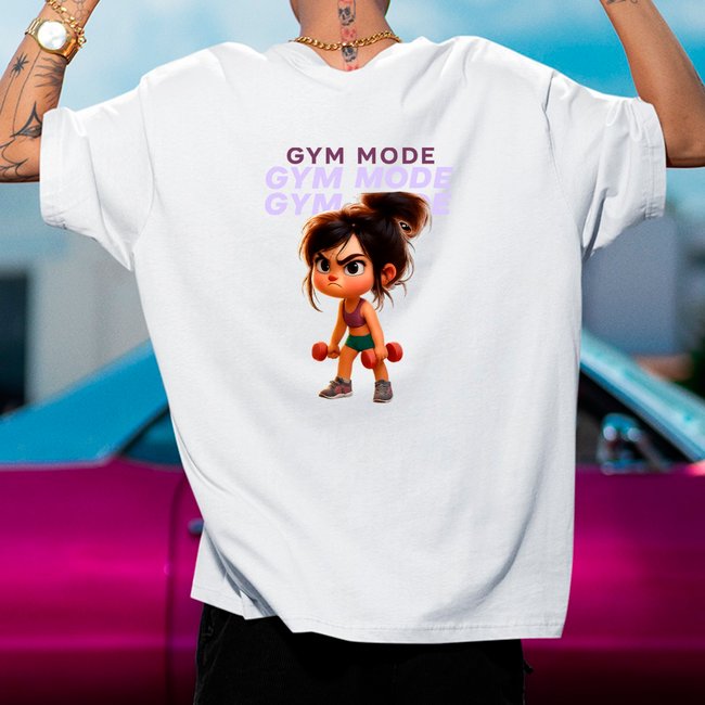 Camiseta Oversized Navit Agnes Meu Malvado Favorito Academia Branco