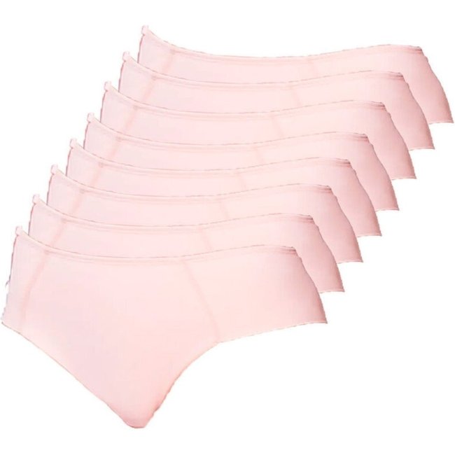 Kit com 8 Calcinhas Alta Hope 33860 Rosa