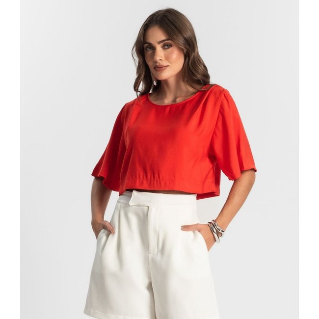 Blusa Feminina Alfaiataria Endless Laranja