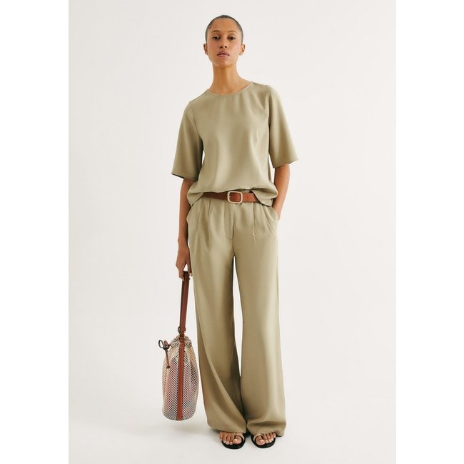 Calça Feminina Cintura Alta Em Peach Touch Hering