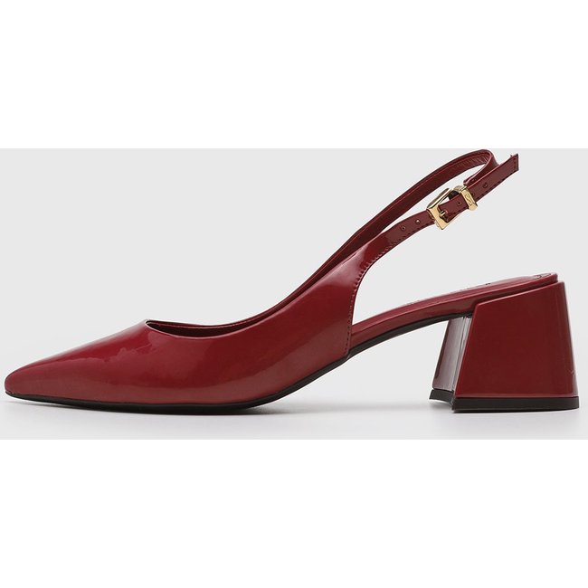Scarpin Feminino Santa Lolla Salto Bloco Vermelho