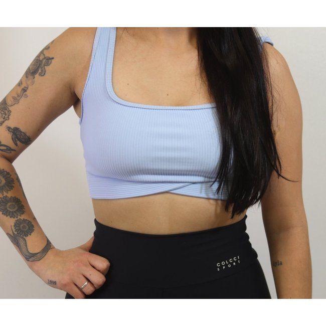 Top Canelado Colcci Sport Slim Azul
