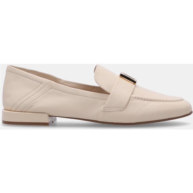 Loafer Couro Luz da Lua - 60340016 Luz Da Lua Bege