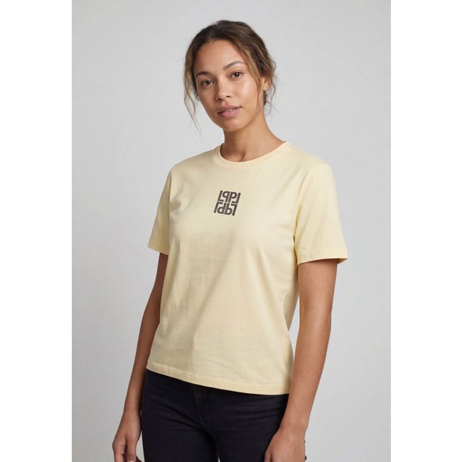 Camiseta Feminina Lança Perfume Decote Redondo Amarela