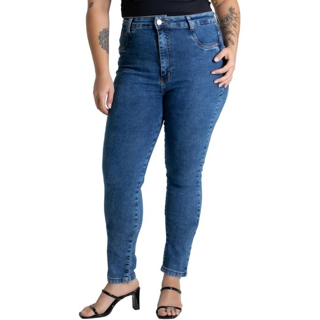 Calça Jeans Sawary Push Up Plus Size - 279960 - Azul - Sawary