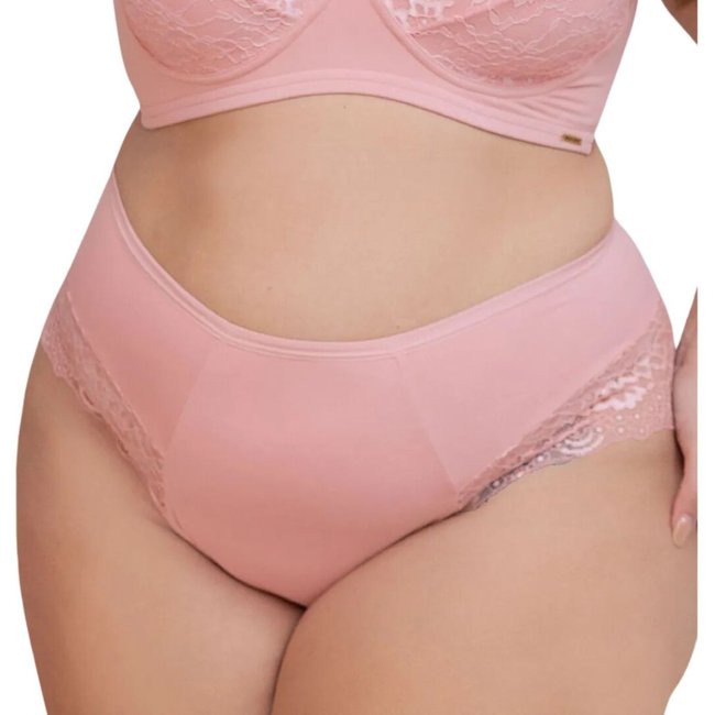 Calcinha Plus Size Fio duplo com Renda Santa Passion