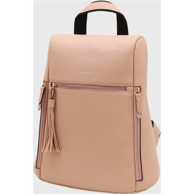 Mochila de Couro Mariart Dália Creme