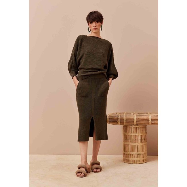 Blusa CaCay Manga Morcego Tricot