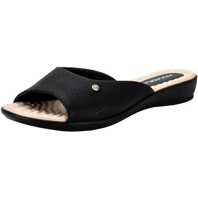 Tamanco Feminino Anabela Piccadilly 500352 0080352 Preto