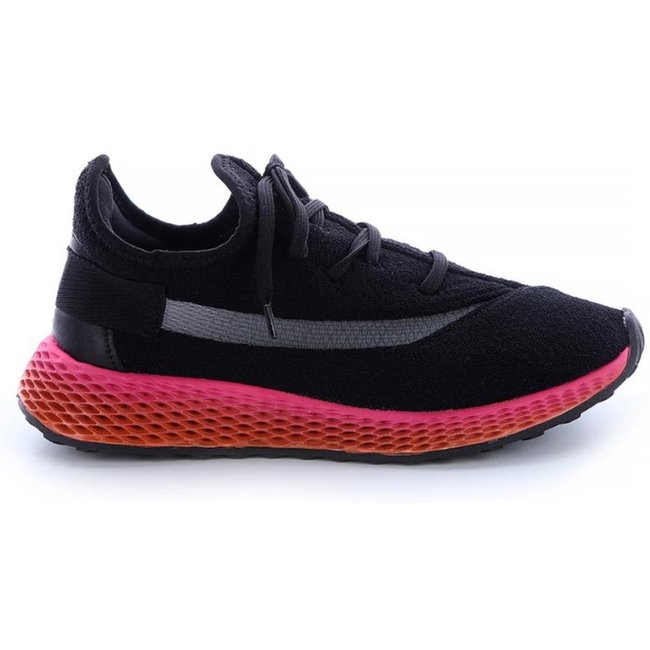 Tênis Feminino Esportivo Cammy Preto e Rosa Preto