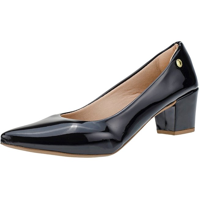 Sapato Scarpin Feminino Salto Quadrado Scarpin Bico Fino Scarpin Noiva