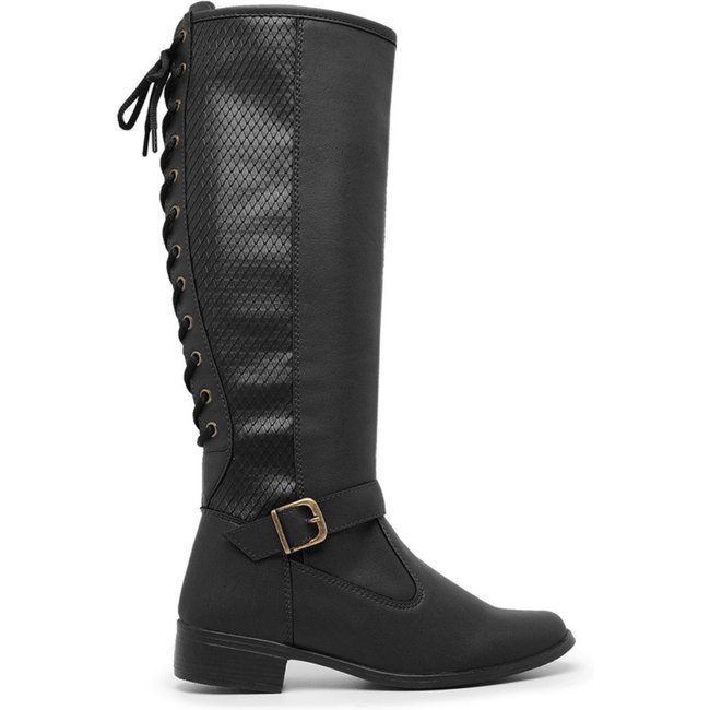 Bota Montaria Feminina Cano Longo Country Schiareli 11653 Preto