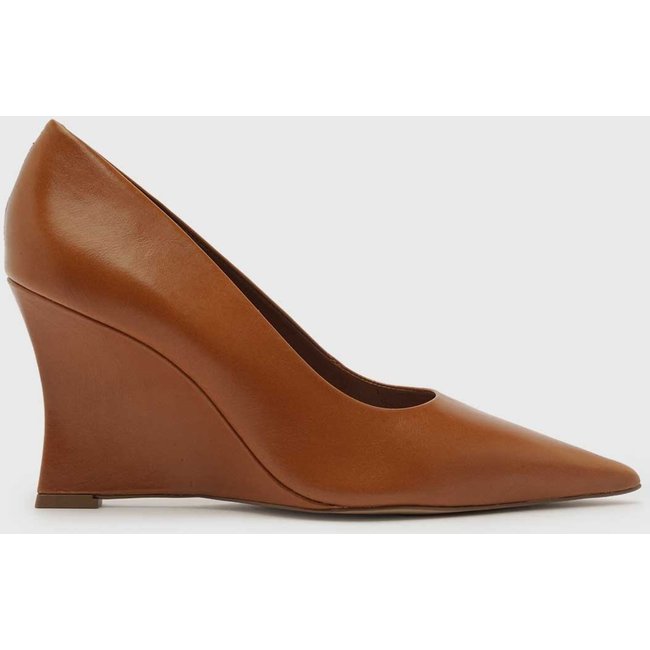 Scarpin Arezzo Salto Anabela Warm Almond