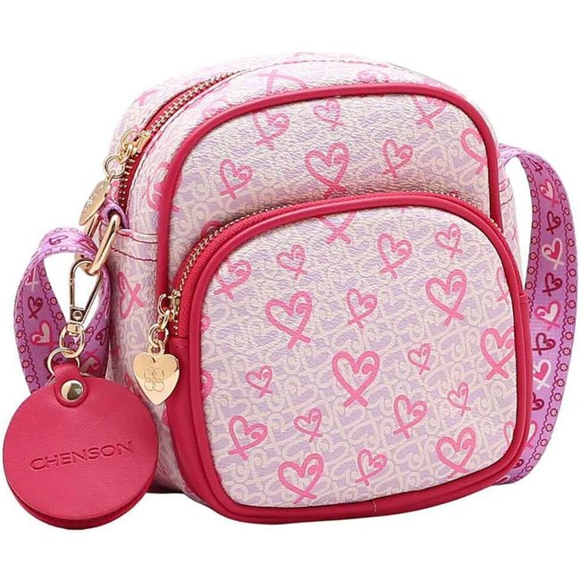 Bolsa Feminina Transversal Chenson Cg84965 1824965 Rosa
