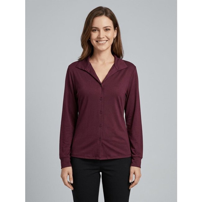 Camisa Manga Longa Autentique Feminina BORDO