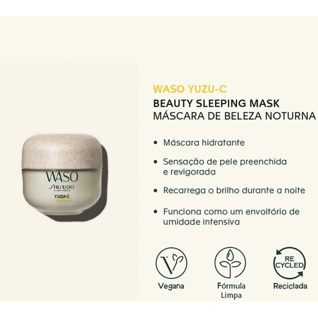 Shiseido Waso Yuzu-C Beauty Sleeping Mask - 50Ml