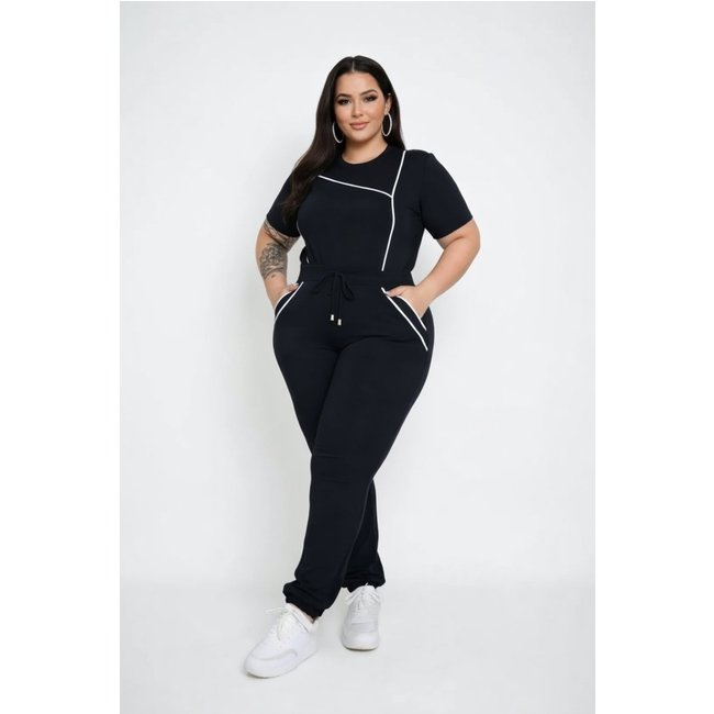 Conjunto Feminino D Bell Outlet Fashion Carolina Preto