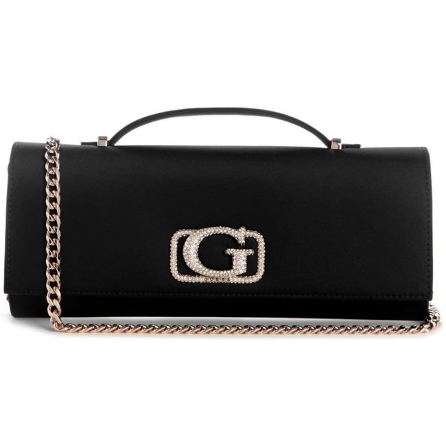 Bolsa Guess Zalina Top Handle Clutch Preto