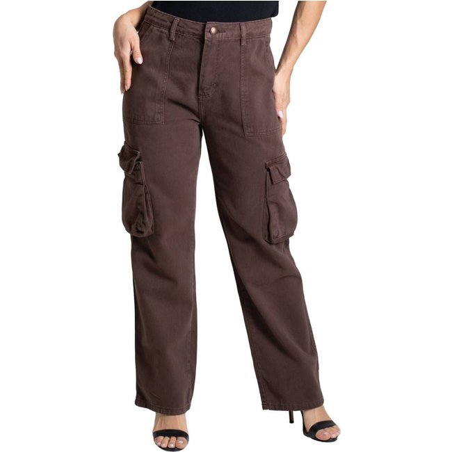 Calça Sarja Sawary Reta Petit - 280527 - Marrom - Sawary
