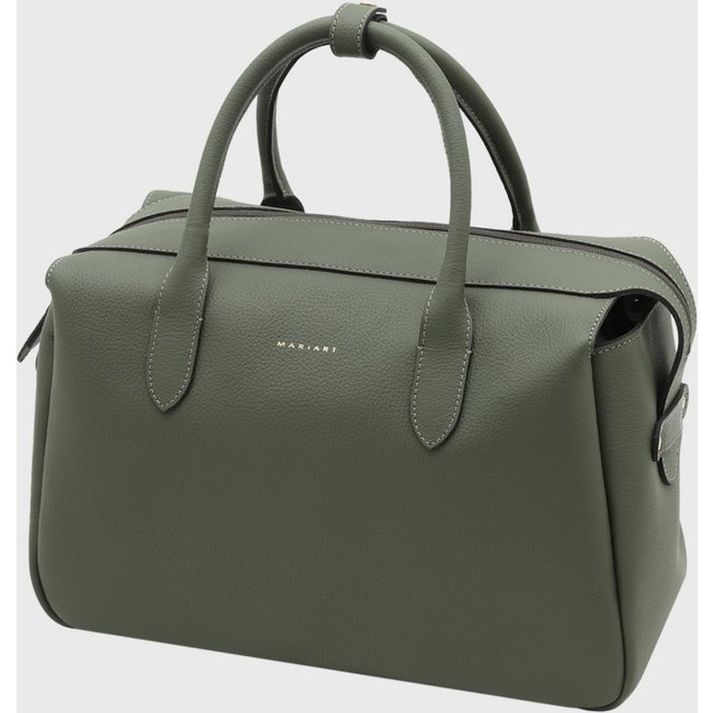 Bolsa Bowling Couro Mariart Jambu Verde Army