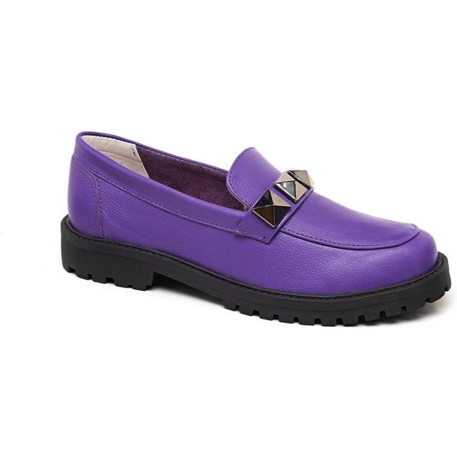 Mocassim Floré em couro 6604 - Violeta Lilás