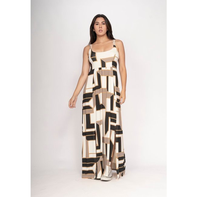 Vestido CabanaFree Longo Jambo Malha Aberturas Aberturas Igaci