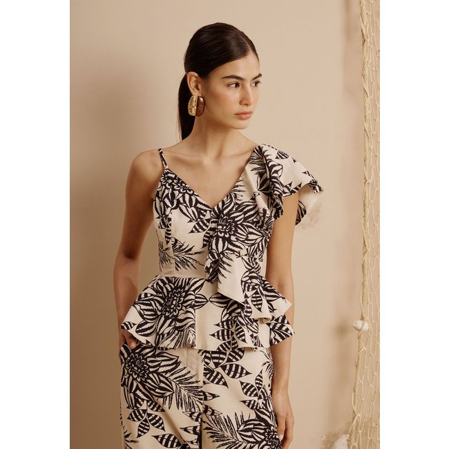 Blusa Babado Assimétrico