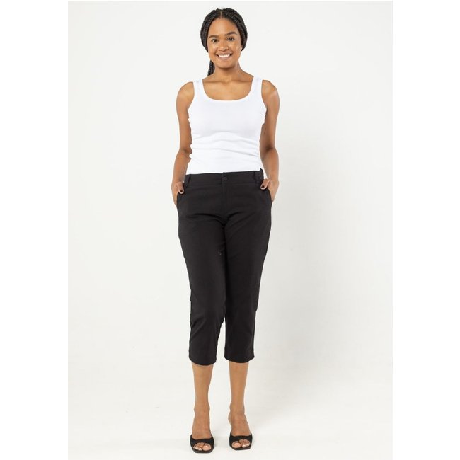 Calça Pau a Pique Capri Sarja Preto PRETO - XL Pau a Pique