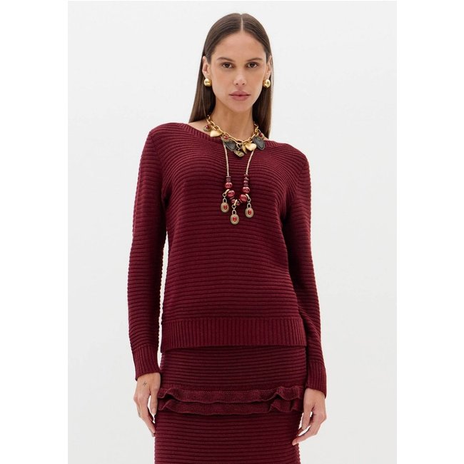 Blusa De Tricô Mangas Longas Lança Perfume