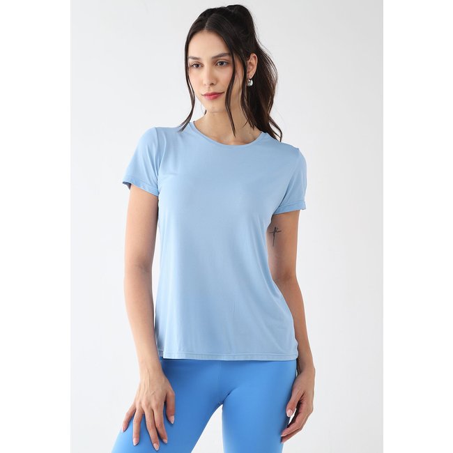 Camiseta Feminina HOPE RESORT Pétala Resort Azul Claro