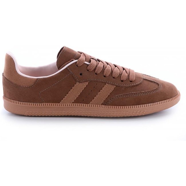 Tênis Flatform Manu Camurça Marrom Marrom