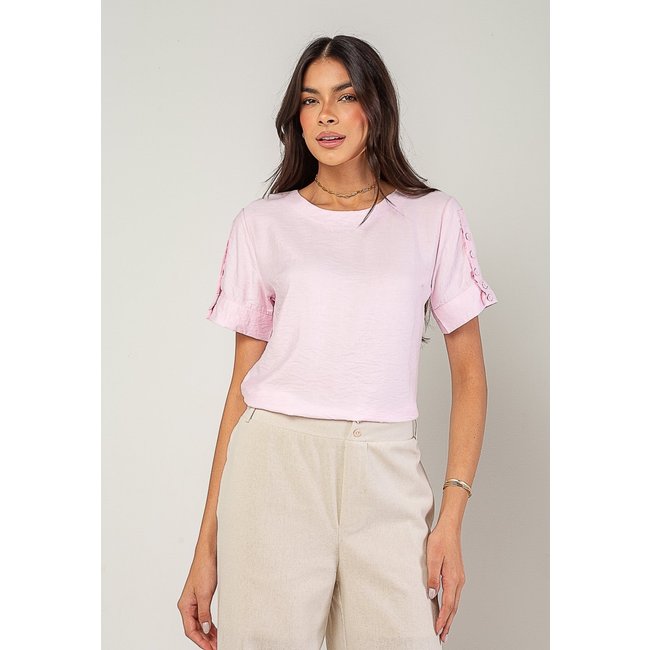 Blusa Alfaiataria Com Botões Na Manga Salvatore Rosa