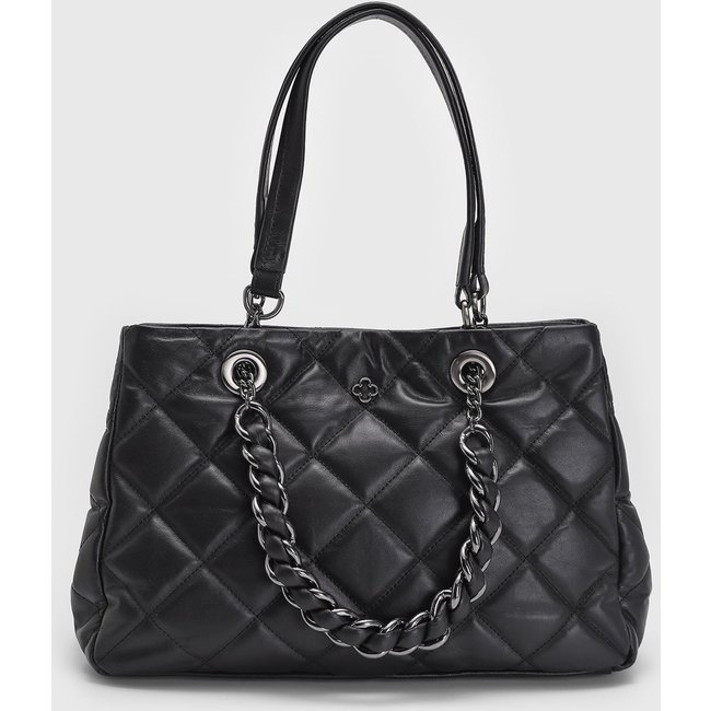 Bolsa Tiracolo Feminina Capodarte Tote Matelassê Preta