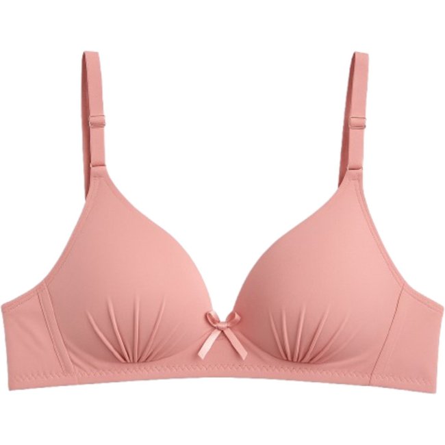 Sutiã Com Soft Bojo Reflexo Íntimo Básico Alça Ajustável Uso Dia a Dia Rosa