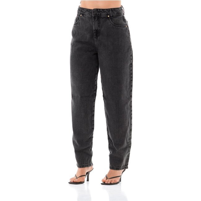 Calça Jeans Feminina Arauto Wide Balloon Black