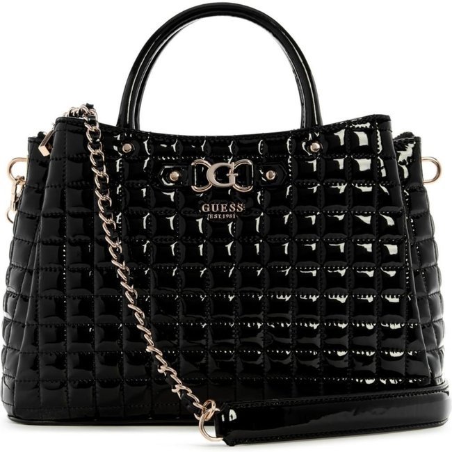 Bolsa Guess Nadira Girlfriend Satchel Preto