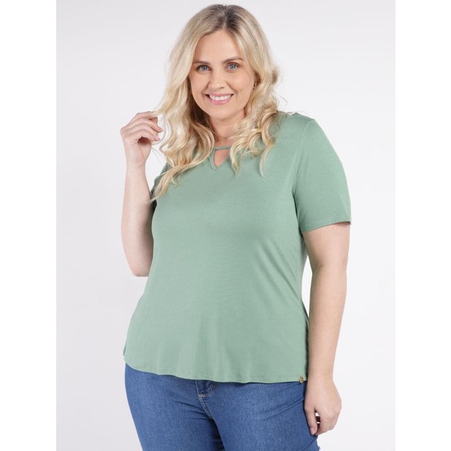Blusa Manga Curta Autentique Plus Size Feminina VERDE