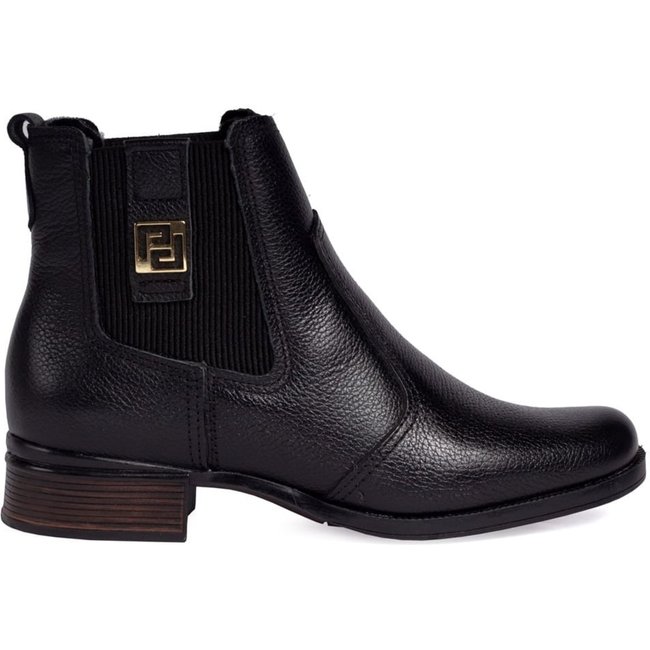 Bota Feminina Pegada Chelsea Preta