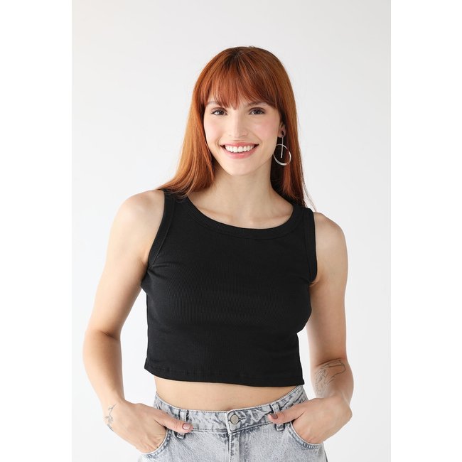 Cropped Levosch Regata Ribana Preto