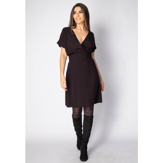 Vestido Curto Amazonia Vital Viscose Elastex nas Costas Preto