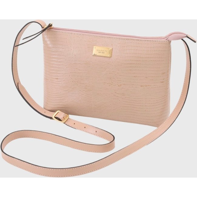 Bolsa Transversal Couro Mariart 2190MRT Nude