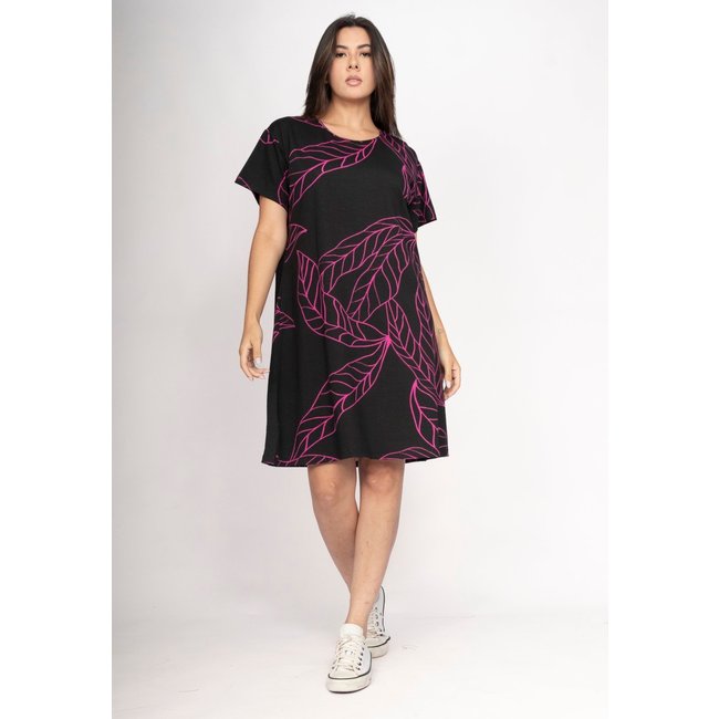 Vestido CabanaFree Amanayara Curto Malha Antúrios Lilás