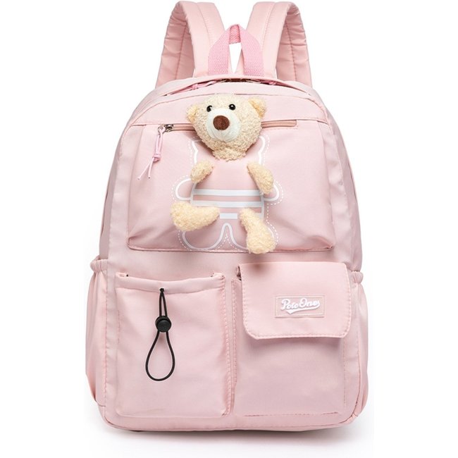 Mochila Feminina Polo One Reforçada Bolsa Escolar Ursinho