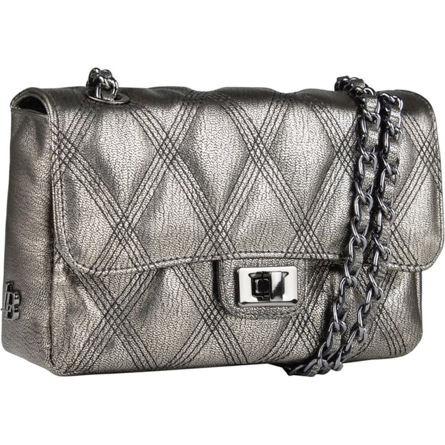 Bolsa Média Amora Linea Bella 5557 Prata Velho
