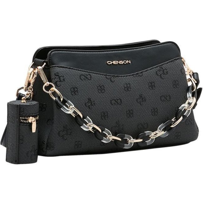 Bolsa Feminina Chenson Monograma Atemporal 3485416 Preto