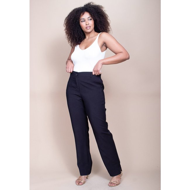 Calça Cabanafree Pantalona Linho com Viscose Preta