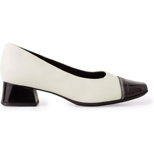 Scarpin Tati Salto Médio Off White