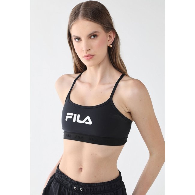 Top Feminino Fila Train Elastic V Preto